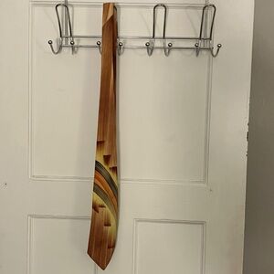 Zany Brushstroke Autumnal Multicolor Necktie